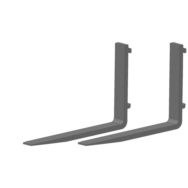 JEU de 2 Fourche 100X40 LG1200 2000KG avec Taquet référence fournisseur 409065